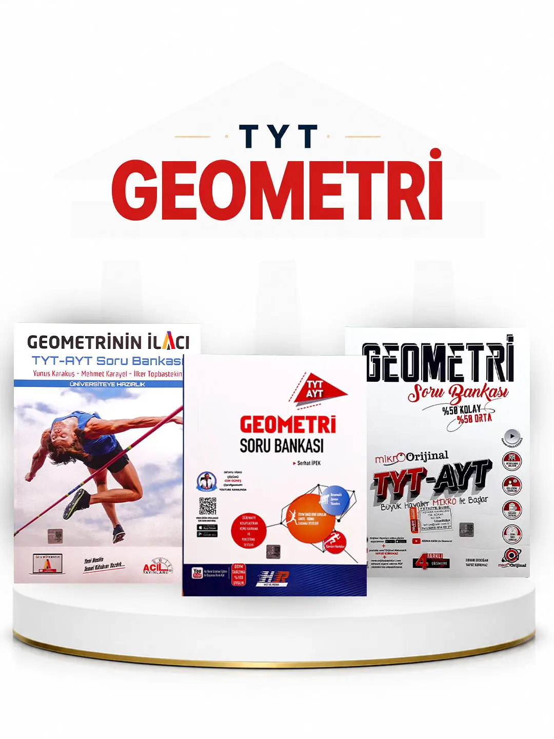 Geometri seçenekleri: Acil Geometrinin İlacı, Hız ve Renk ve Orijinal Mikro TYT-AYT soru bankası