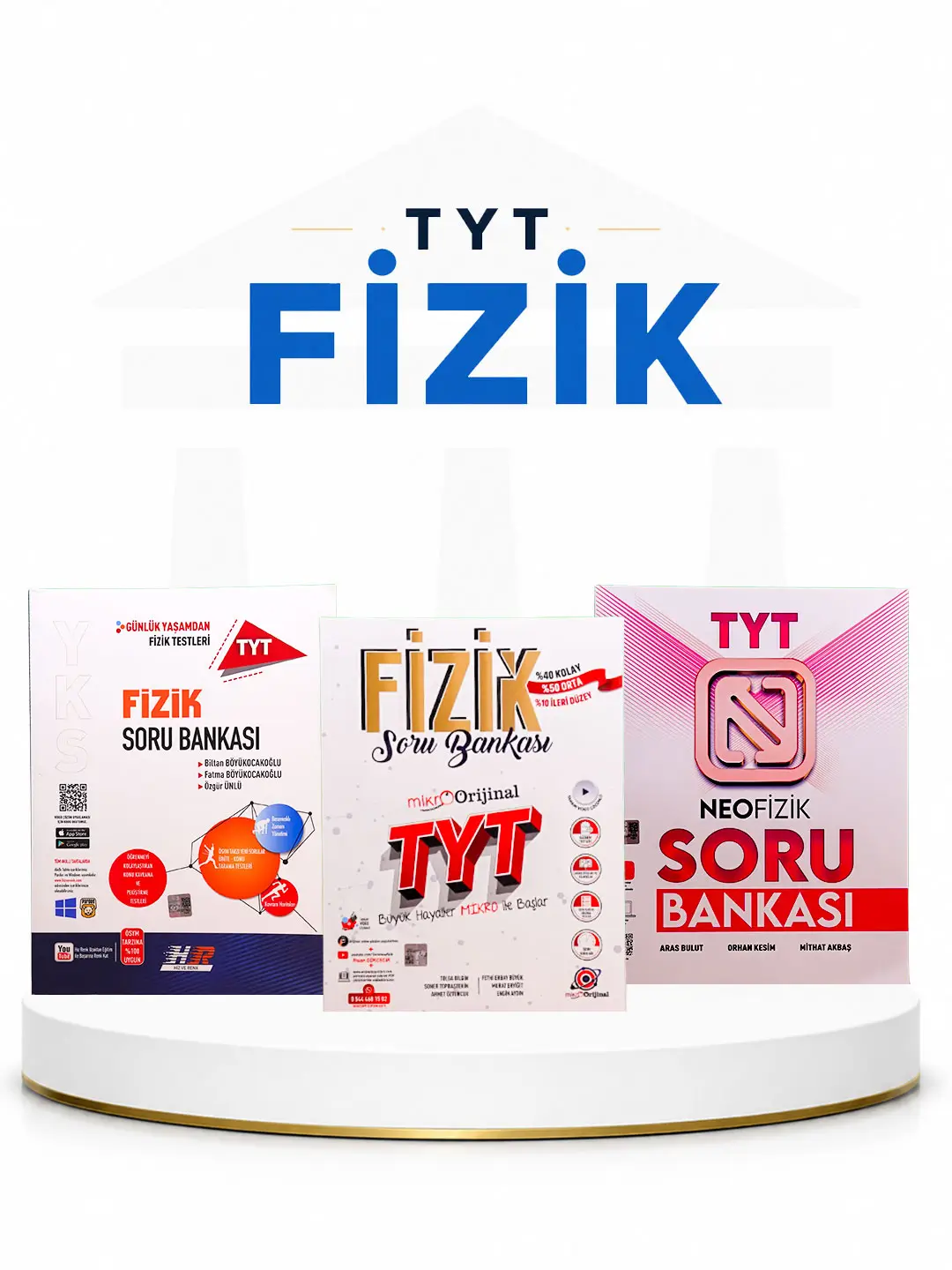 TYT Fizik seçenekleri: Hız ve Renk, Orijinal Mikro ve NeoFizik soru bankası