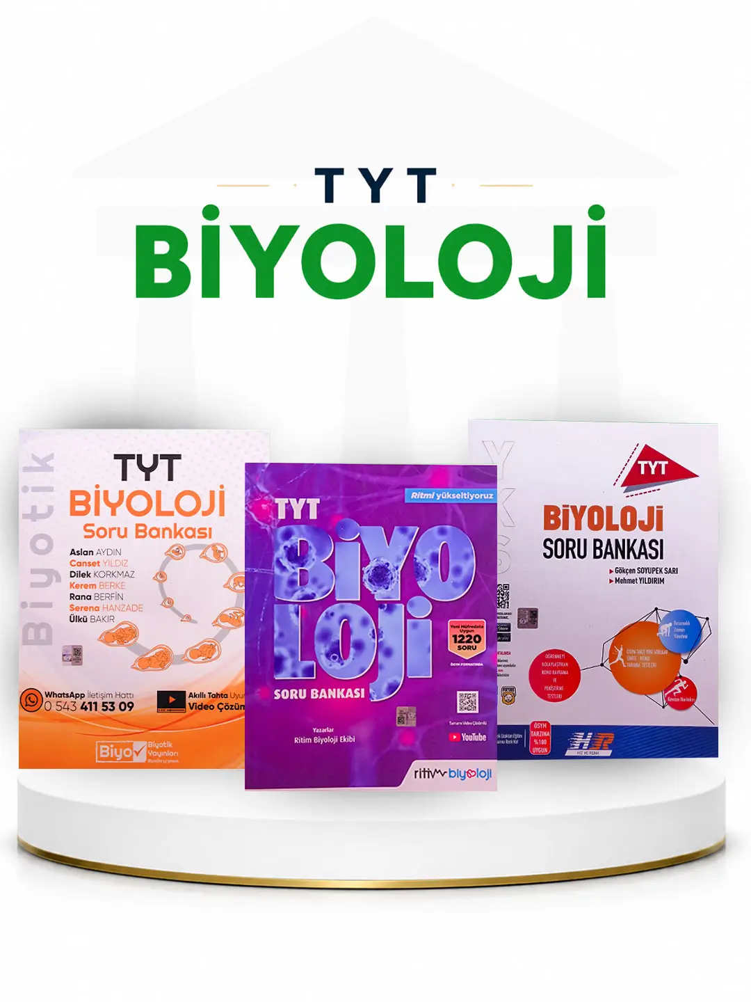 TYT Biyoloji seçenekleri: Biyotik, Ritim ve Hız ve Renk soru bankası